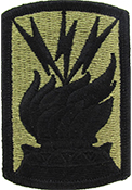 187th Signal Brigade OCP Scorpion Shoulder Patch With Velcro